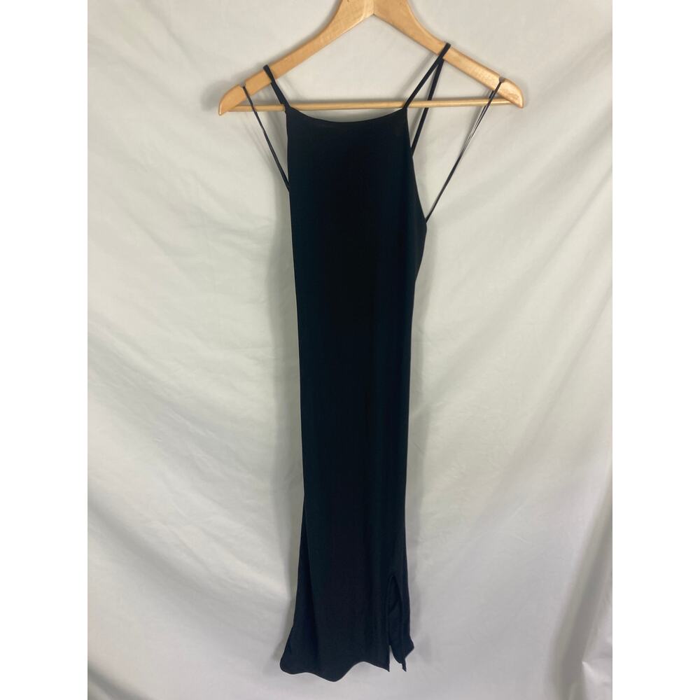 Chelsea28 Cross Back Black Sleeveless Midi Dress Size xs - Picture 3 of 7